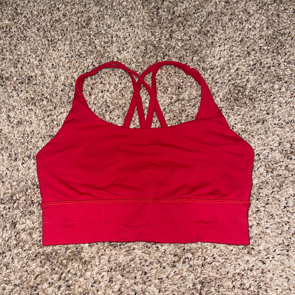 LULULEMON Energy Bra - Red size 6 Longline